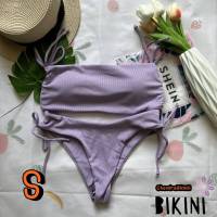 ? SHEIN BIKINI ชุดว่ายน้ำแฟชั่น ชุดว่ายน้ำสีม่วง พร้อมส่งจากไทย LIGHT PURPLE SIZE S #SHPUR0022