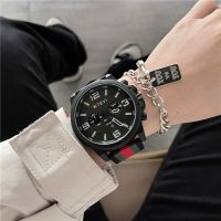 【Hot Sale】 Hip-hop cool and handsome mens watch fashion simple casual British style big dial teenagers trendy brand students