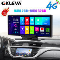 EKLEVA 11นิ้วรถมองหลังกระจก4G ดีวีอาร์รถยนต์แอนดรอย GPS กระจก WiFi Dash กล้อง1080P Dual เลนส์ Auto Recorder นำร่อง ADAS