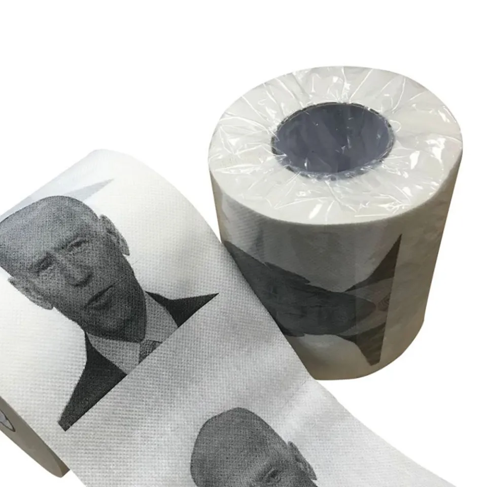 Joe Biden Pattern Toilet Paper Roll Bathroom Towel 3 Layers Funny