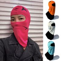 【CW】 Motorcycle Face 1 Hole Printing Outdoor Sport Cycling Cap Windproof Balaclava Cover Hat Uv Protection Caps