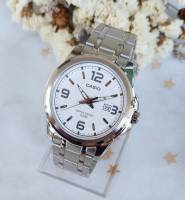 นาฬิกา Casio รุ่น MTP-1314D-7Aนาฬิกาข้อมือคุณผู้ชาย สายสแตนเลส หน้าปัดสีขาว (สินค้าขายดี) - ของแท้ 100% รับประกันสินค้า 1 ปีเต็ม (ส่งฟร