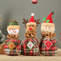 2022 Christmas Doll Snowman Santa Candy Bear Christmas Bags Decorations Christmas Candy Bag Doll Gift Candy Bags