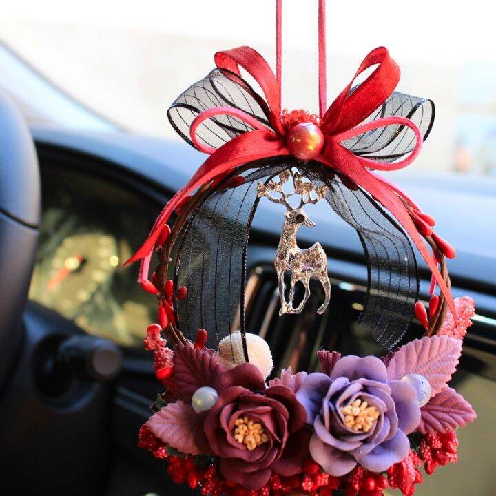 bon-voyage-pendant-rose-pendant-fawn-inside-the-car-the-car-hanging-garland-diy-craft