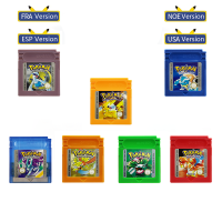 Pokemon Series 16 บิตเกมคอนโซลการ์ดสำหรับ Nintendo GBC เกมคลาสสิกรวบรวมสีสันรุ่น 4 ภาษาสีแดง-Chuieri