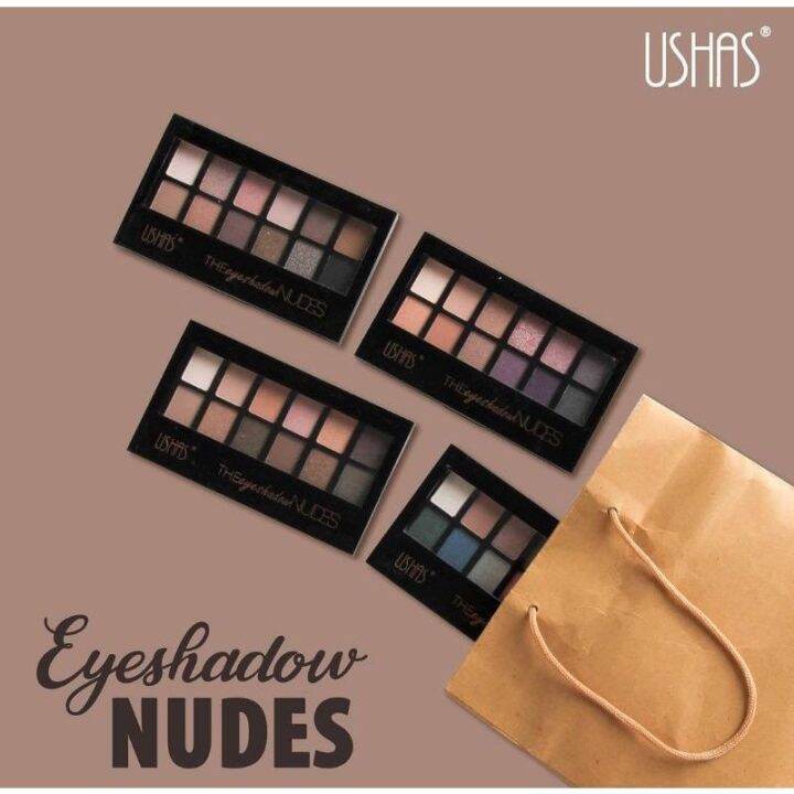 Ushas The Eyeshadow Nudes 12 warna | Lazada Indonesia
