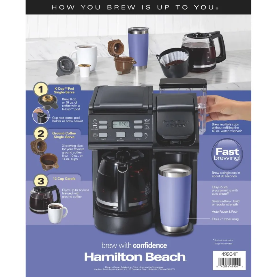 hamilton beach coffee maker trio