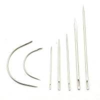 7PCS Sewing Needle Upholstery Carpet Leather Canvas Repair Curved DIY Leather Hand Sewing Stainless Steel Pin Stitch Needle Kit Furniture Protectors