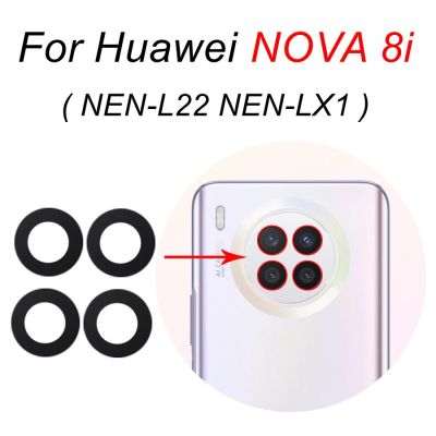 กระจกกล้องถ่ายรูปหลังด้านหลังสำหรับอะไหล่กระจกกล้องถ่ายรูป Nova 8I + กาวสติกเกอร์ติด NEN-LX1 NEN-L22