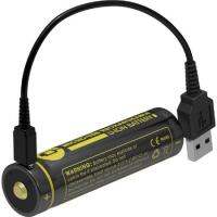 ถ่านชาร์จ Nitecore ของแท้ 18650 NL1826R 3.7V 2600 mAh ชาร์จผ่าน USB ได้เท่านั้น