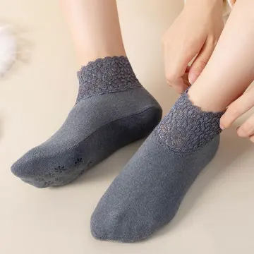 Women's Pearl Lace Socks Invisible Socks Ballerina Socks Transparent Low  Socks