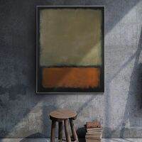 ภาพแอบสแตรกต์สีสันสดใส Mark Rothko มุ่งเน้นไปที่โปสเตอร์ภาพวาดผ้าใบทันสมัยและภาพพิมพ์ศิลปะผนังห้องนั่งเล่นการตกแต่ง Cuadros 712-2