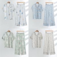 ชุดนอน Muslin pajamas  ผ้าเยื่อไผ่ (รุ่น B407,B408,B409,B410,B411)