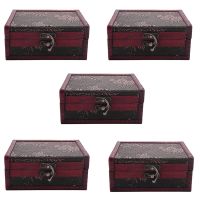 5X Treasure Box Treasure Chest for Gift Box,Cards Collection,Gifts and Home Decor