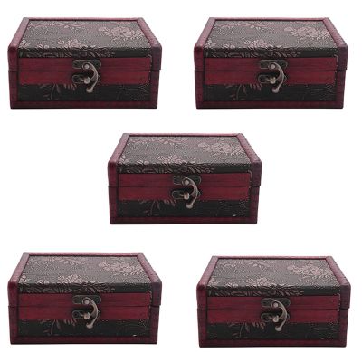 5X Treasure Box Treasure Chest for Gift Box,Cards Collection,Gifts and Home Decor
