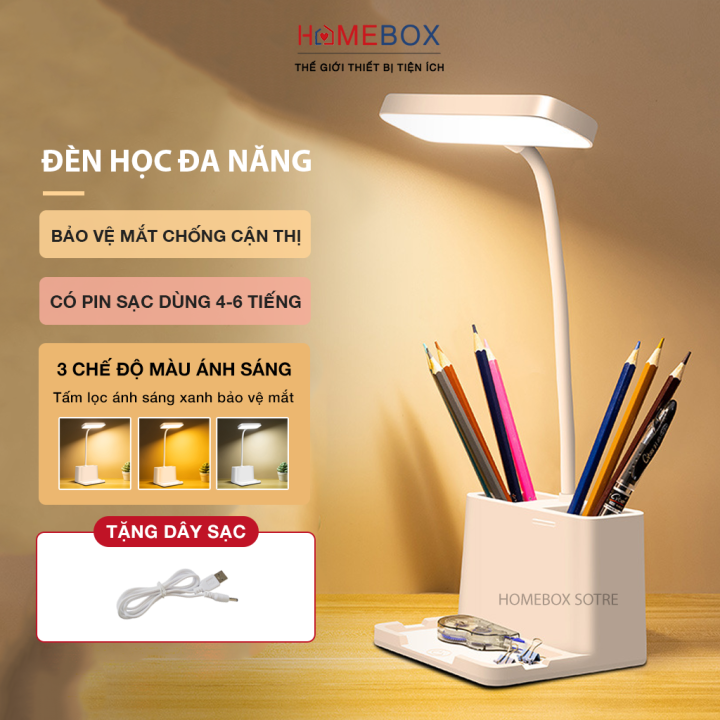Đèn Học Chống Cận Thị Bảo Vệ Mắt - Đèn Học Để Bàn Cảm Ứng 3 Chế Đèn Học Chống Cận Thị Bảo Vệ Mắt - Đèn Học Để Bàn Cảm Ứng 3 Chế
