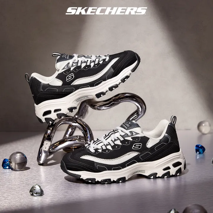 skechers-สเก็ตเชอร์ส-รองเท้า-ผู้หญิง-sport-dlites-1-0-shoes-149463-bkw