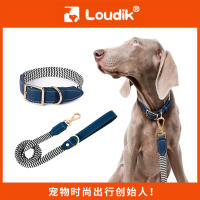 Gifts Customized Woven Nylon Belt Dogs, Engraving, Anti -Walking Pet, Throwing Pet Traction, Rope Dog Neck, Small And