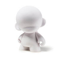 10เซนติเมตร Munny กาวแพลตฟอร์มการออกแบบตุ๊กตา DIY สีขาวแม่พิมพ์กราฟฟิตีมือวาดเด็กสีที่เต็มไปด้วยสีขาวตัวอ่อนของเล่น