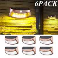 Solar Wall Light Outdoor Waterproof Garden Decoration Wall Lamp For Railing Stairs Step Fence Yard Patio And Pathway