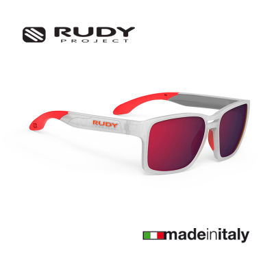 แว่นกันแดดโพลาไรซ์ Rudy Project Spinair 57 Ice Matte / Polar 3FX HDR Multilaser Red