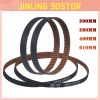 คุณภาพสูง GT2ปิด Loop Timing Belt ยาง Anti-Slip 2GT 6มม. 200 280 400มม. เข็มขัด3D เครื่องพิมพ์อะไหล่