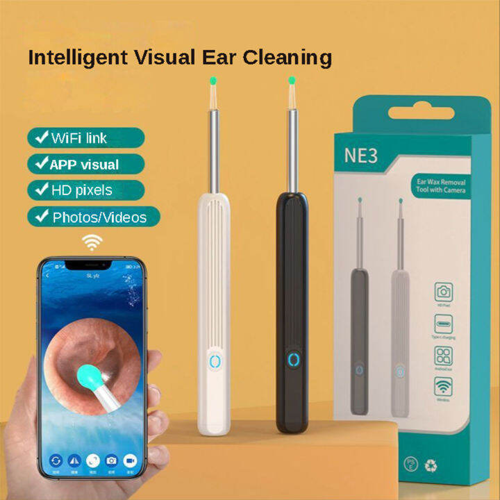 Umisu HD Intelligent Wireless Visual Earpick Rechargeable Luminous ...