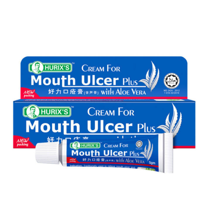 Hurix's Cream For Mouth Ulcer Plus With Aloe Vera (5g) Lazada