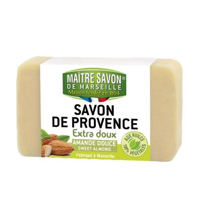 Maitre Savon de Provence สบู่ก้อนออร์แกนิค กลิ่นสวีทอัลมอนด์ ธรรมชาติ 100% Extra Soft Soap Sweet Almond (100 g or 200 g)