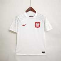 A22 POLAND HOME WHITE KIT WC 2022 FOOTBALL SHIRT