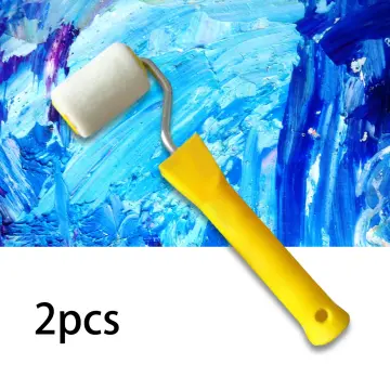 6Pcs Mini Foam Paint Roller Painting Decorating Kit 2 Inch Small