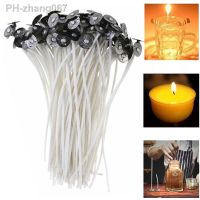 100pcs/set Original Smokeless Candle Wicks Soy Wax Core Woven Cotton Core Kerosene Lamp Wax Line Wood Accessories candles making