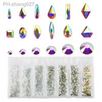 Mixed size Rhinestones For Nails Art Decorations Crystals Strass Glass Mix 3D Diamond Gem Nail Parts Tools Accessories