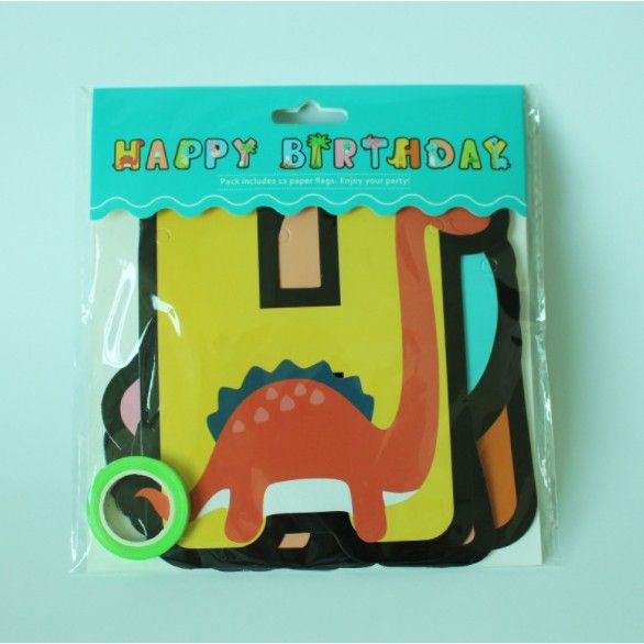 ธงวันเกิด-happybirthday-ลายสวนสัตว์zoo-คัลเลอร์ฟูลสุดน่ารัก-ใช้ตกแต่งปาร์ตี้วันเกิด