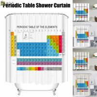 Periodic Table of Elements Background Bathroom Shower Curtain Science Education Theme for Home Bathroom Home Bathroom