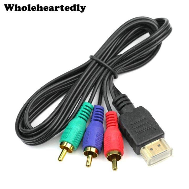 3ft-1m-hdmi-kompatibel-pria-ke-3-rca-video-audio-av-kabel-adaptor-3rca-stereo-komponen-konverter-untuk-tv-set-box-dv-dvd-pc