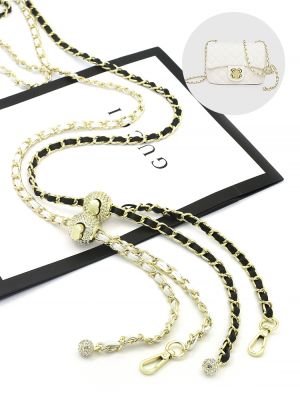 ℡✢✲ Bag chain accessories small sweet mini golden replace axillary inclined shoulder bag with chain transformation adjust aglet single buy