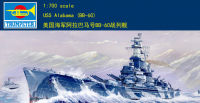 ทรัมเป็ตเตอร์05762 1/700 USS Alabama (BB-60) ชุดอาคารชุดประกอบโมเดลพลาสติก