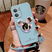 เคสโทรศัพท์สำหรับ OPPO A77S A57 2022 A77 5G A94 5F Reno พร้อมกระจกและสายคล้องสั้น