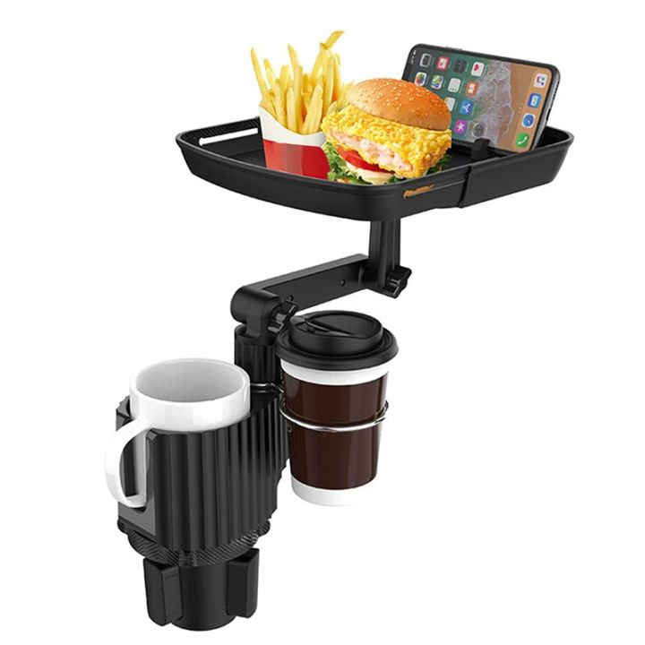 car-cup-holder-expander-tray-abs-multifunctional-car-cup-attachable-tray-amp-phone-hold