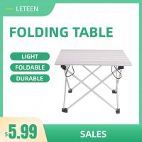 Portable Aluminum Folding Table Outdoor Dinner Hiking Camping BBQ Traveling Desk Alloy Ultra-light Table Blue Pink Gray Small Edge Corner Guards