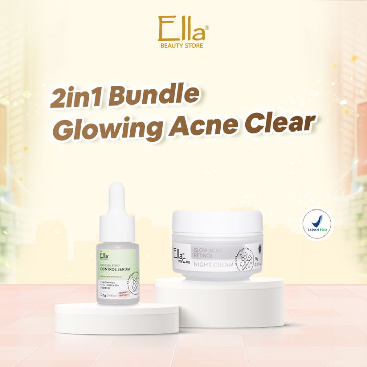 Ella Skincare 2in1 Bundle Glowing Acne Clear | Lazada Indonesia