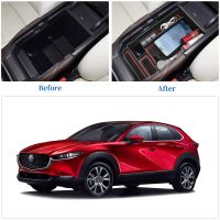 Scatola Di Immagazinaggio Del Bracciolo Di Controllo Central CX30 CX-30รถยนต์สำหรับ Mazda 2020 2021 Stivaggio Che Riordina Gli Accessori Interni Automatico Decorazione