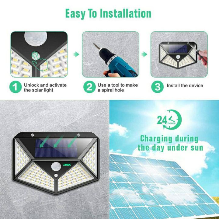 ไฟโซล่าเซลล์-solar-cell-โซล่าเซลล์-โซลาเซล-โซล่าเซลล์-ไฟผนังโซล่าเซลล์-100led-และ-114led-ไฟติดผนัง-ไฟโซล่าเซลล์พลังงานแสงอาทิตย์-solar-motion-sensor-light-solar-light-โซล่าเซลล์สปอตไลท์-คุณภาพดี-ราคาส