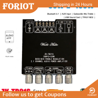 Foriot [ของแท้100%] ZK-TB21/ZK-TB21S/ZK-HT21 2.1-Channel Stereo Bluetooth 5.0 Digital Power Amplifier Module 2*50W 160WX2 + 220W AUX Digital Power Amplifier Board Speaker Home Music โมดูลไร้สายเสียงสูงและลำโพงซับวูฟเฟอร์ระดับต่ำ Zk Ht21