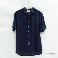 GALLOP : LINEN CASUAL SHIRT เสื้อเชิ๊ตผ้าลินินแขนสั้น รุ่น GW9033 สี Navy - กรมท่า / ราคาปกติ 1490.-