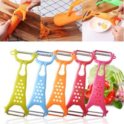 Kitchen Double Head Stainless Steel Peeler Apple Carrot Slicer Gadgets