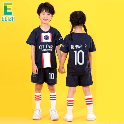 ES Jersey No.10 childrens soccer uniform at home
