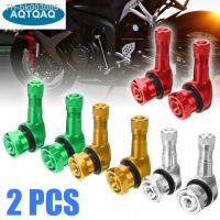 ✇﹍◕ 2Pcs/Set 90 Degree CNC Motorcycle Tire Valve Stems Cover NCY Leak-proof TWPO Valve Caps Adapter for Car Motorcycle Bike Scooter