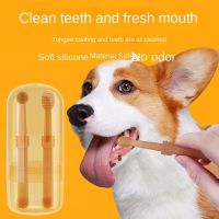 Multifunctional Pet Toothpaste Set Dog and Cat Silicone Soft Hair Toothbrush Oral Care Puppy Toothbrush Pet Set Teeth Cleaning Brushes  Combs